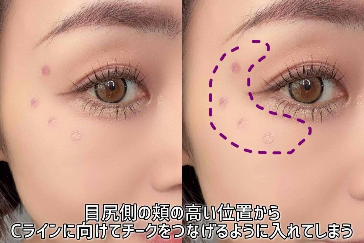 チークの入れ方、間違えてる人多すぎ！特徴別の失敗しないチーク塗り方MAP