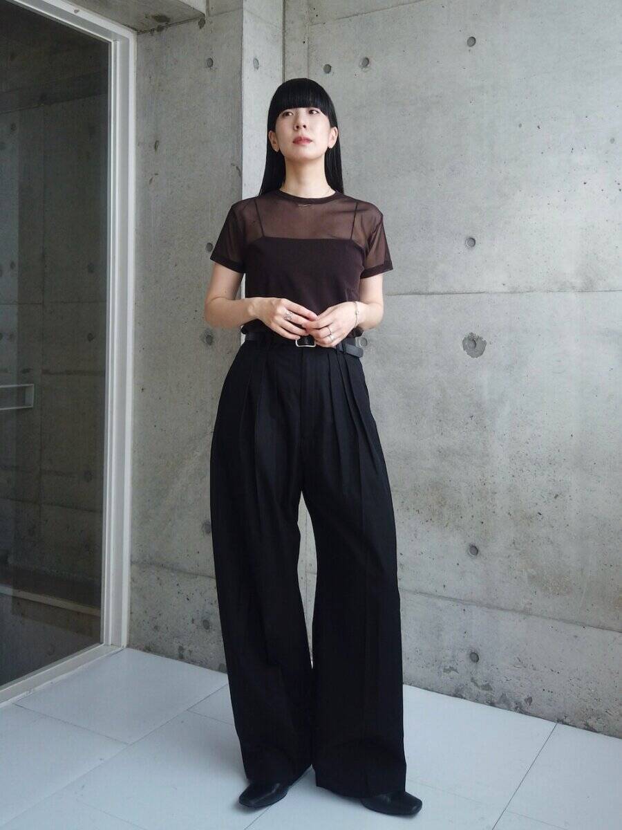 夏の「黒ワイドパンツ」はこう着て爽やかに垢抜ける♡重たく見せない！大人の着回しコーデ
