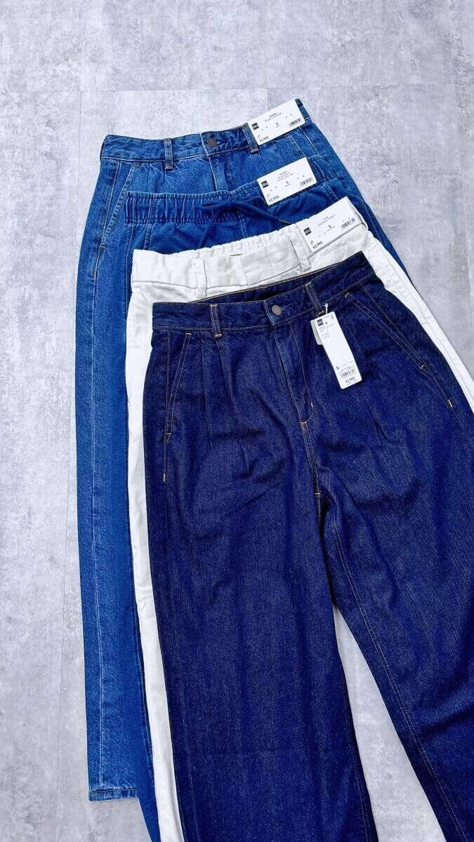 154cmさんがGUの1500円以下デニム4本ガチ比較♡お直しなしで神丈だったのはコレ！