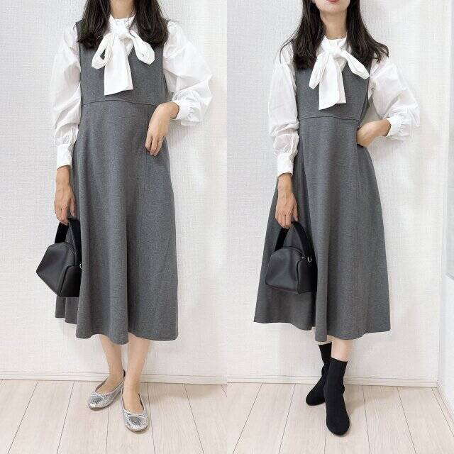 ユニクロで人気のジャンスカ…どう着るのが正解？古見えNGコーデvs今っぽOKコーデ