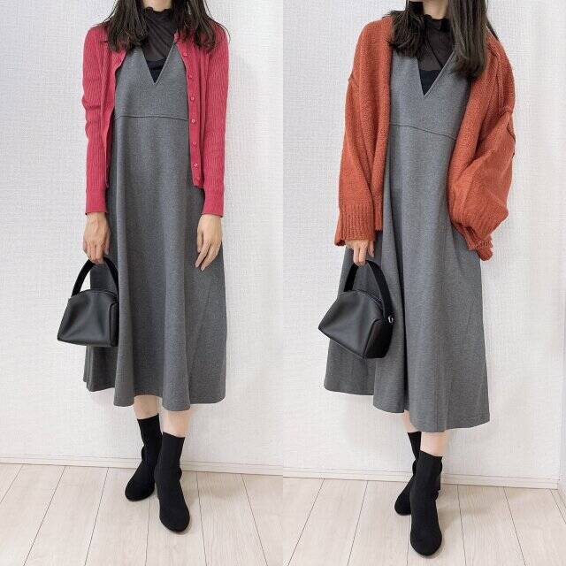 ユニクロで人気のジャンスカ…どう着るのが正解？古見えNGコーデvs今っぽOKコーデ