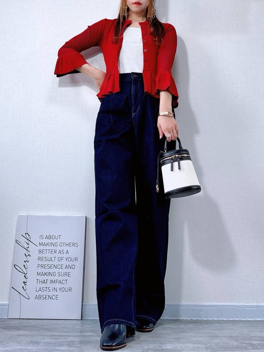 30・40代がGU人気コラボ「フリルカーデ」を高見えさせる3つのコツ♡春の着回し6選