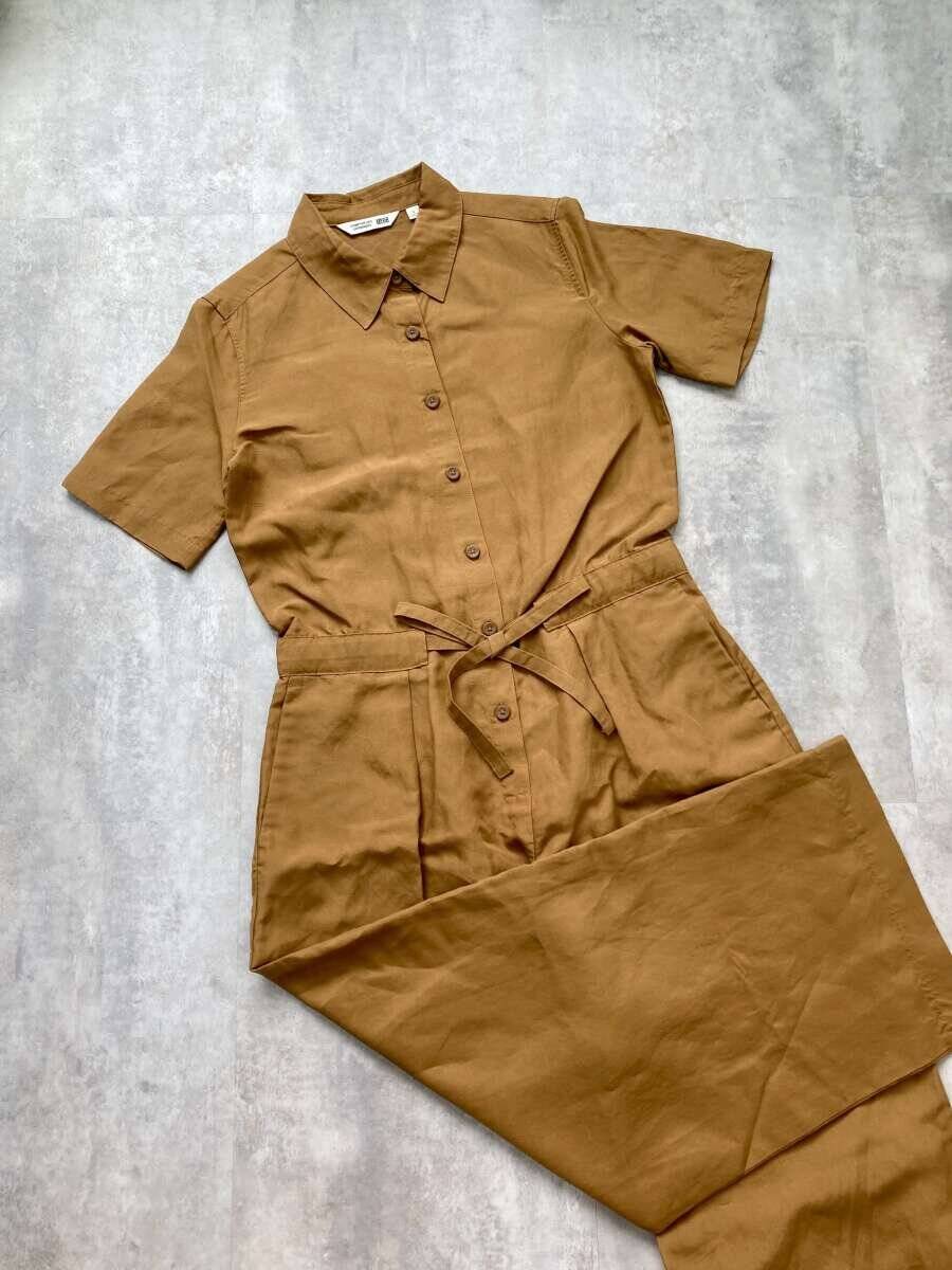 ユニクロのジャンプスーツが優秀すぎ♡作業着に見せない154cmさんの高見え着こなし術