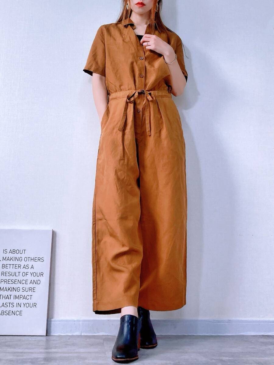 ユニクロのジャンプスーツが優秀すぎ♡作業着に見せない154cmさんの高見え着こなし術