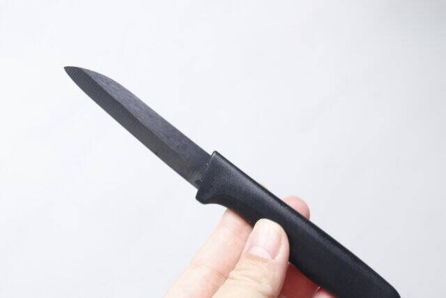 えっ真っ黒…？！ダイソーで良い買い物しちゃった！ちょっと珍しい色のナイフ