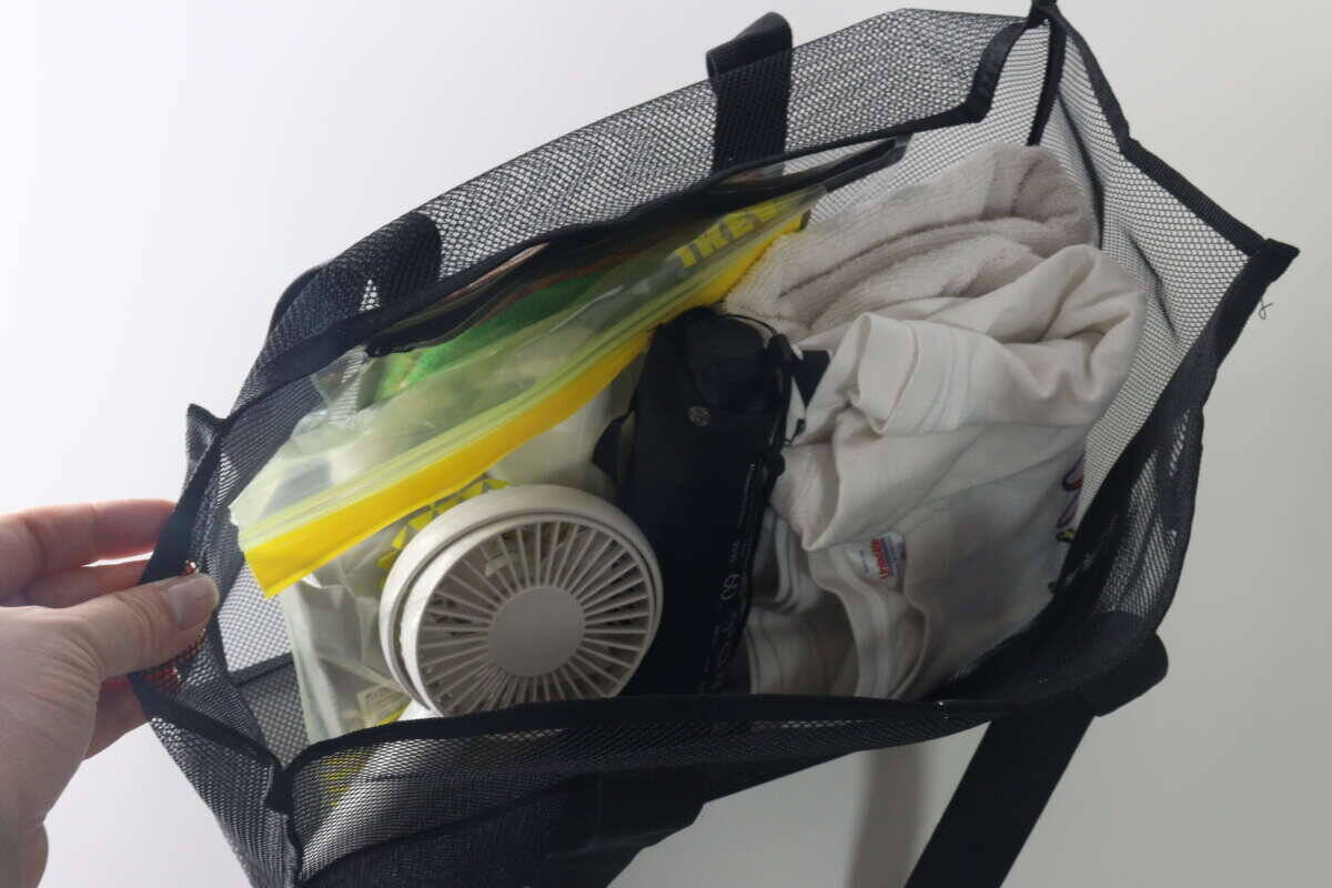 100均で500円か…って悩んだことを後悔！「見た目以上に使いやすい！」通気性抜群なバッグ