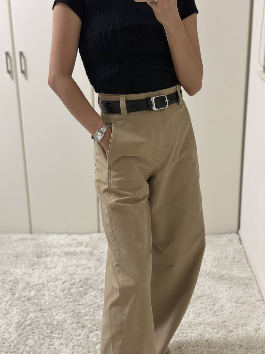 ユニクロのバレルパンツの落とし穴！着膨れ回避で155cmもすっきり見えの着こなし術