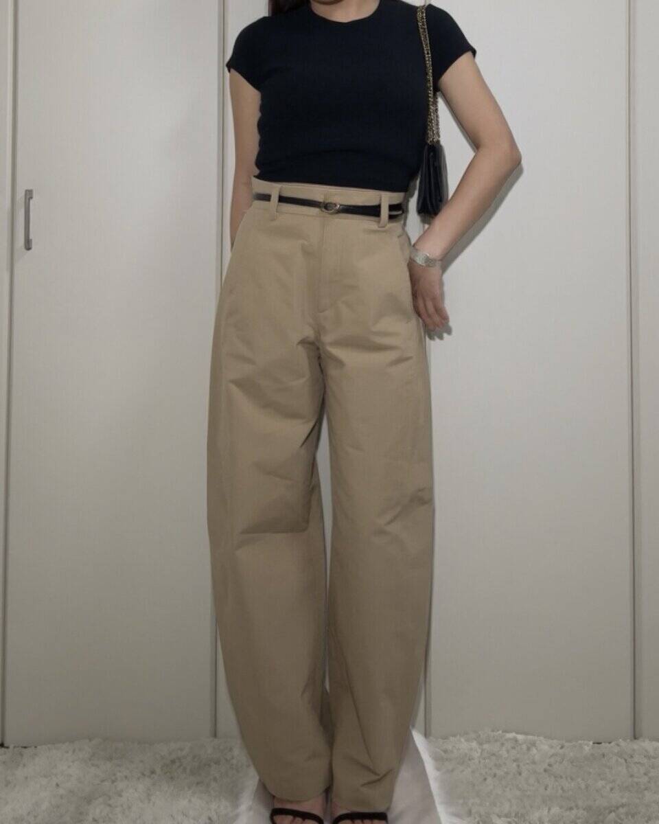 ユニクロのバレルパンツの落とし穴！着膨れ回避で155cmもすっきり見えの着こなし術