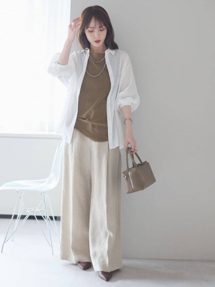 春は「シアーシャツ」選ぶだけでおしゃれさん認定！爽やかに垢抜ける♡大人のシャツスタイル5選