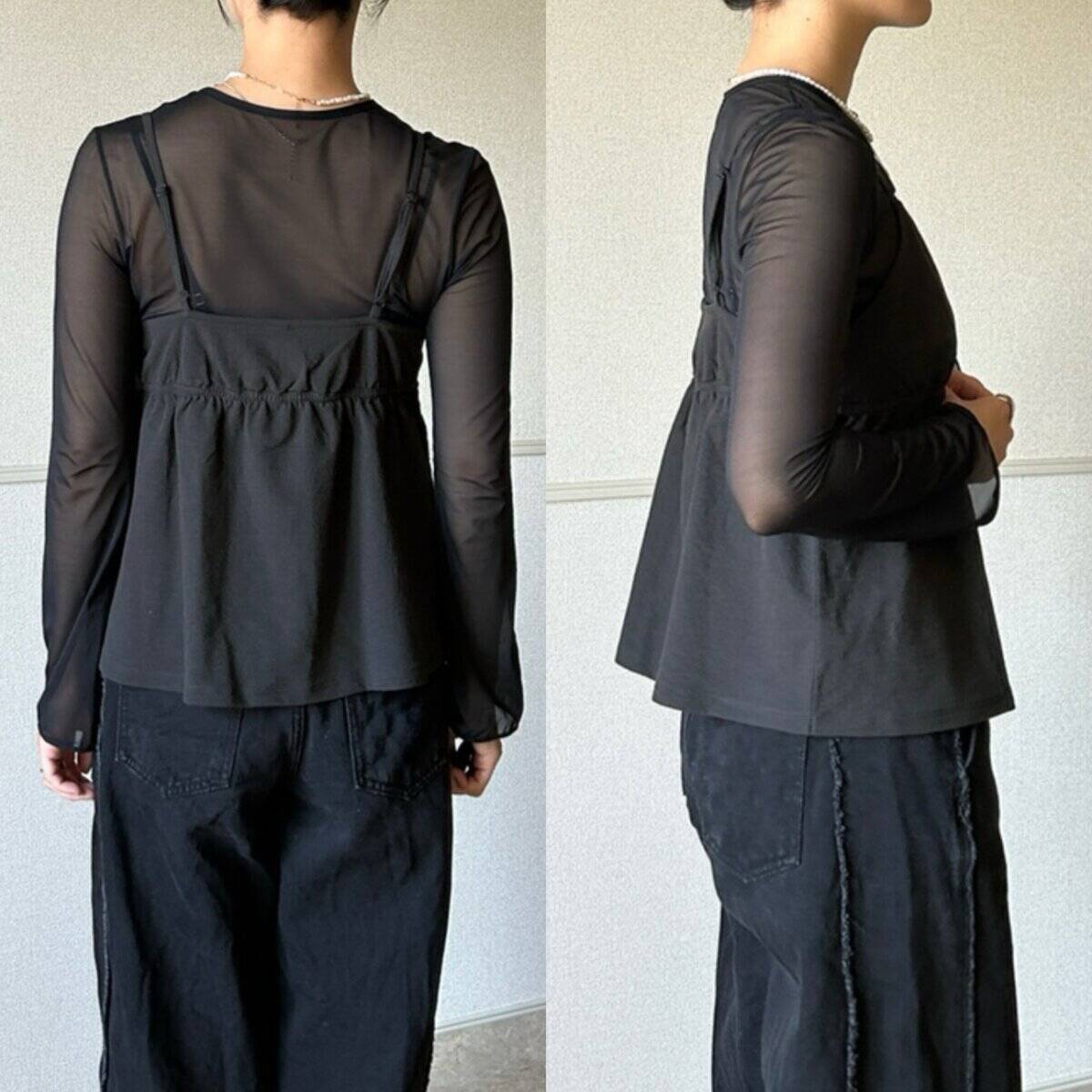 ユニクロのキャミが体型カバーに効く！お腹まわりすっきり♡重ねるだけの細見えコーデ