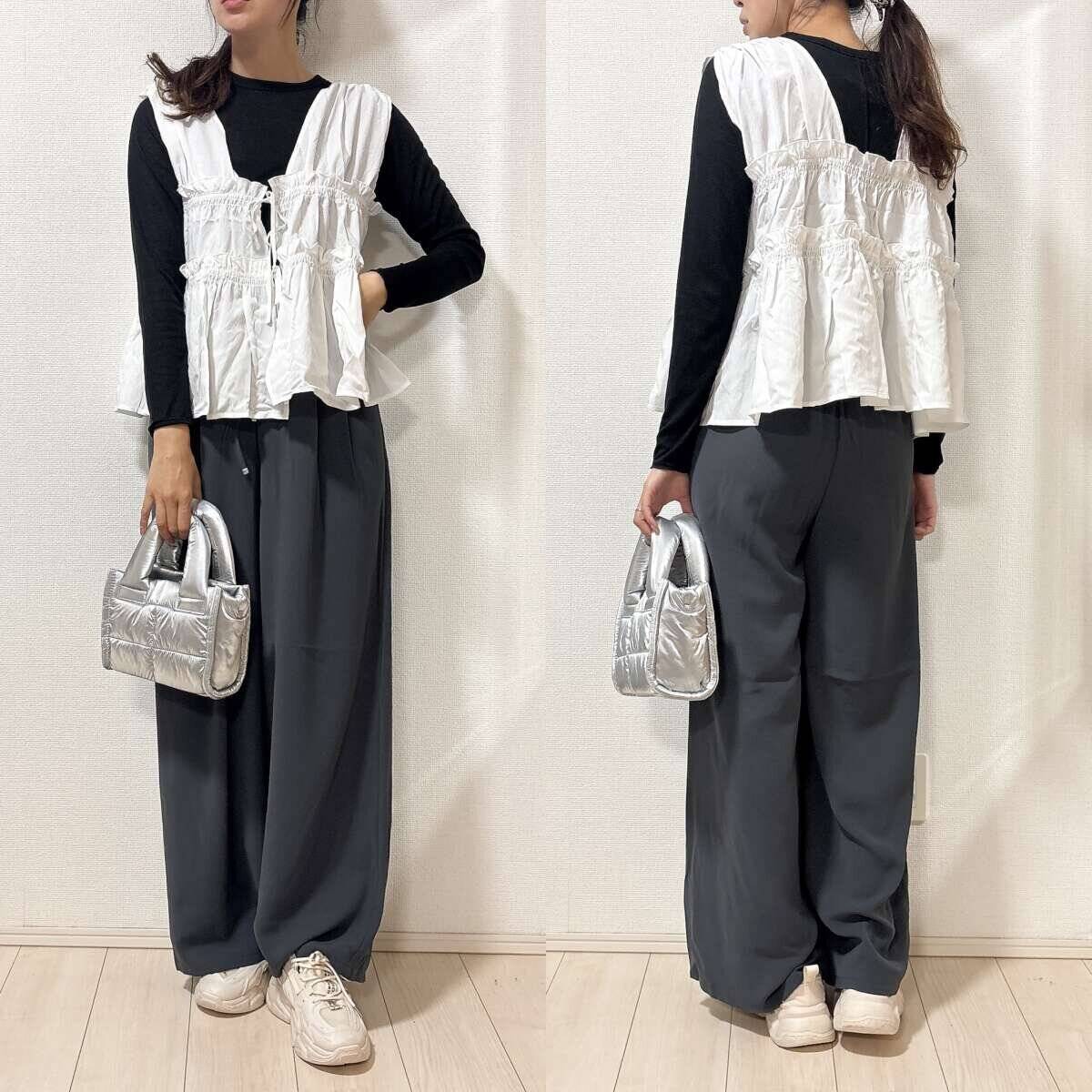 らくちんなのに上品見えするGUのワイドパンツが優秀すぎ♡春の着回し5コーデ！