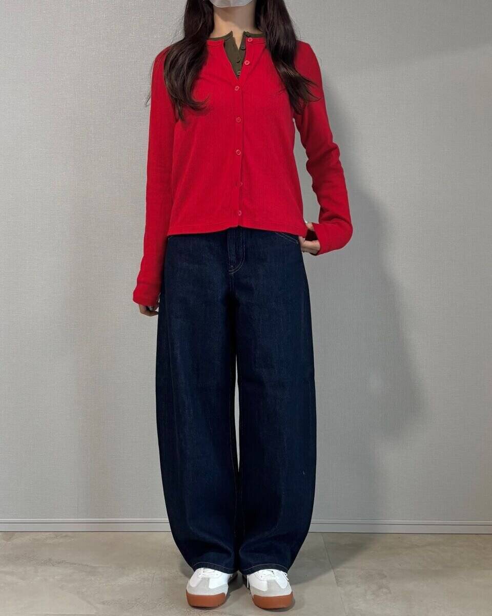 154cmさんが実証！ユニクロですっきり見せを叶える！レイヤードコーデの着膨れ回避術♡