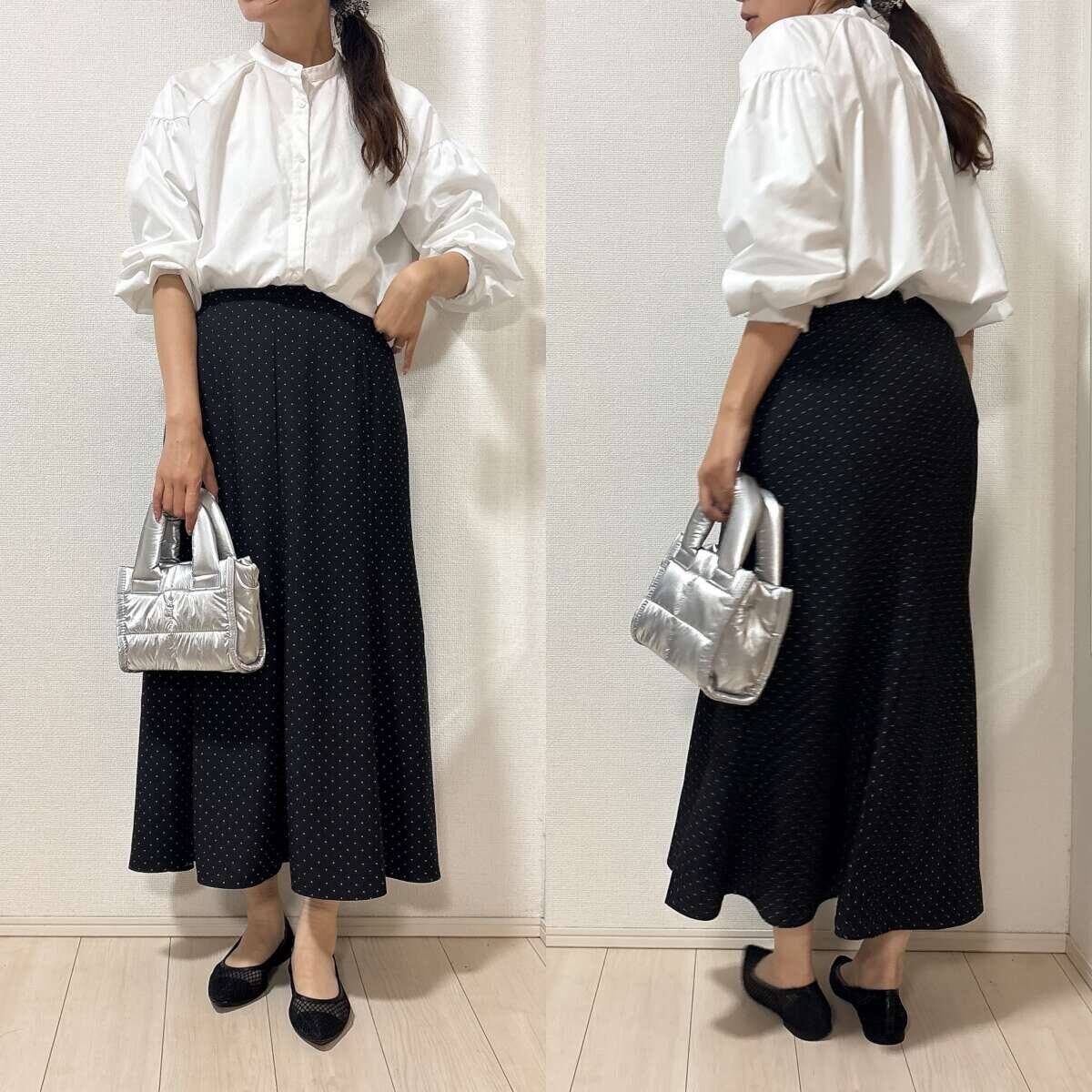 軽くてシワにならないから出番が多い…！ユニクロ上品マキシスカートの着こなし術