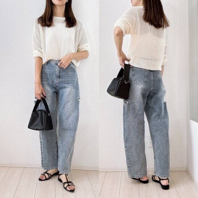 大人の「メッシュ」はユニクロが正解♡今バズり中！旬トップスの着回しコーデ5style