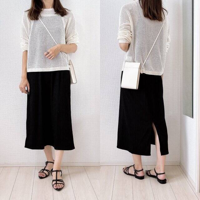 大人の「メッシュ」はユニクロが正解♡今バズり中！旬トップスの着回しコーデ5style