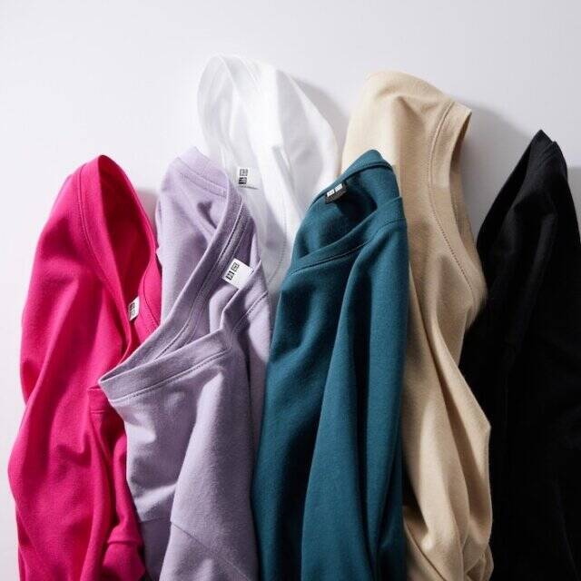 ユニクロでイロチ買い案件発生中！秋までガンガン着倒せる！キレイ色トップスが全部欲しい♡