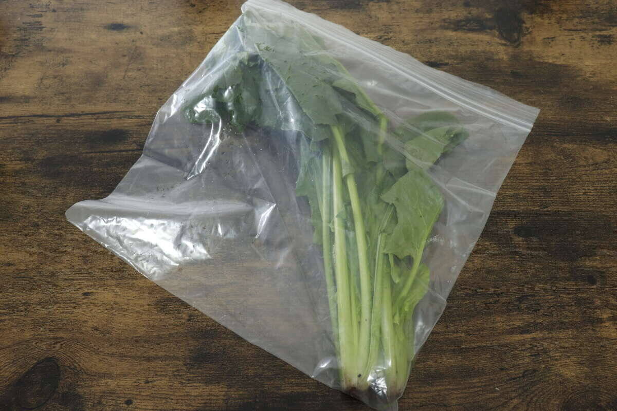 100均でストック買いしてます！「冷凍庫の奥でしなしなに…」野菜の無駄を減らせる魔法の袋