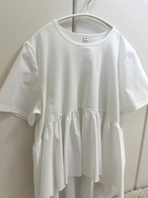 155cmさんが着用レビュー♡GUの体型カバーペプラムTのNG＆OKコーデ
