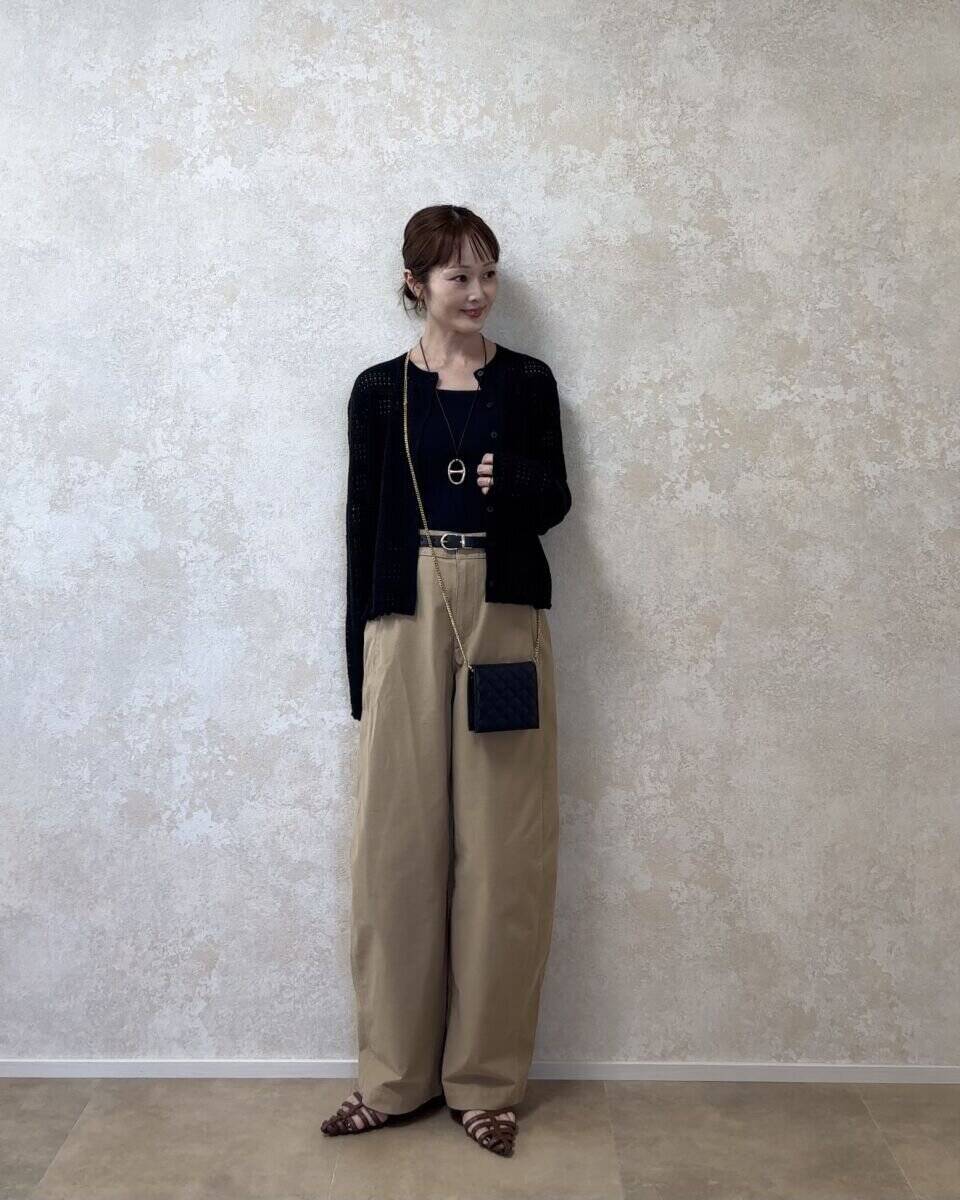 着るだけで決まる！30代40代向けGU透かし編みカーデの高見え着回し術