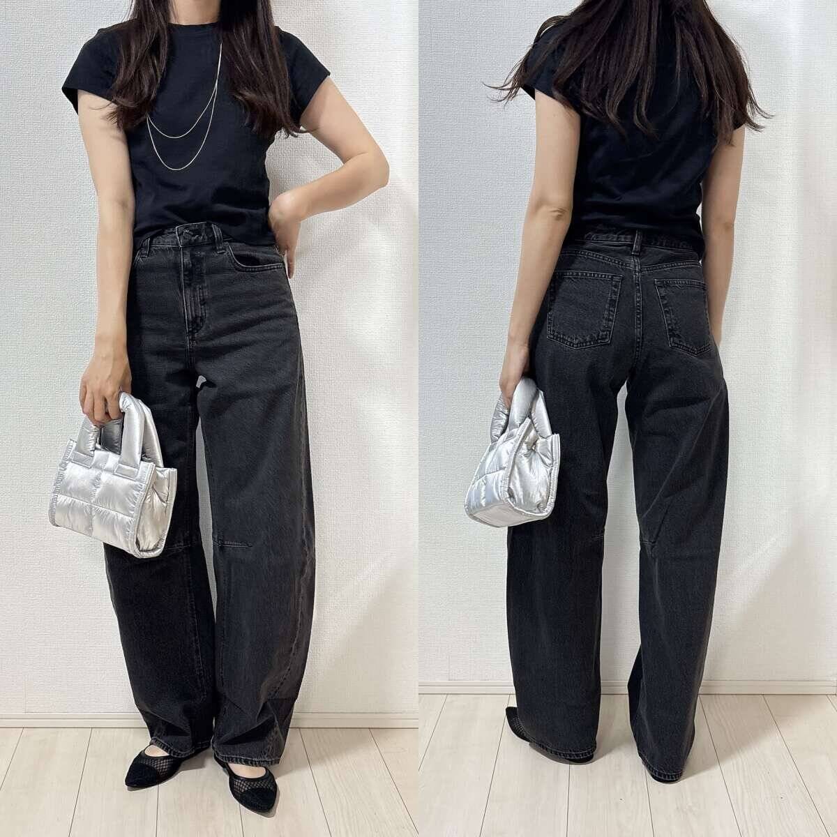 171cmが沼った…GUバレルジーンズがはくだけで肉感拾わずおしゃれ見えすぎる