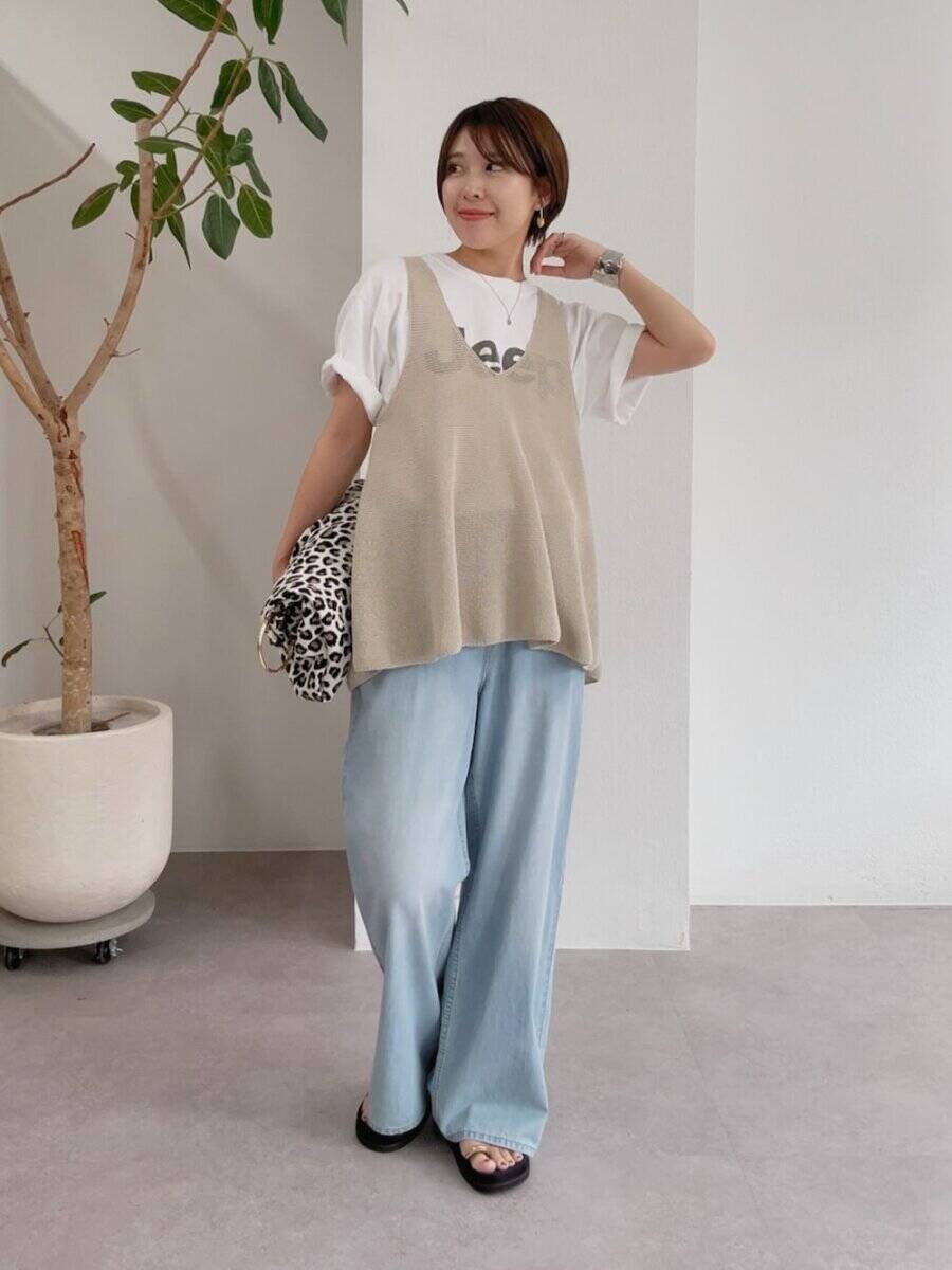 夏デニムはワイドパンツでリラクシーに決める♡抜け感たっぷりの爽やかスタイル5連発