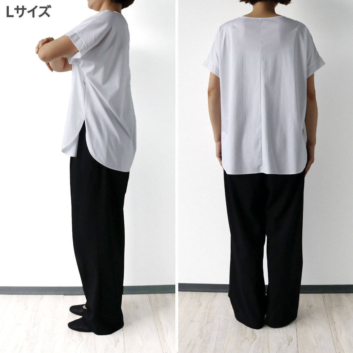 今年買うべき白Tはコレ！サイズで印象が変わる♡PLSTの高見えTシャツS・M・Lを徹底比較