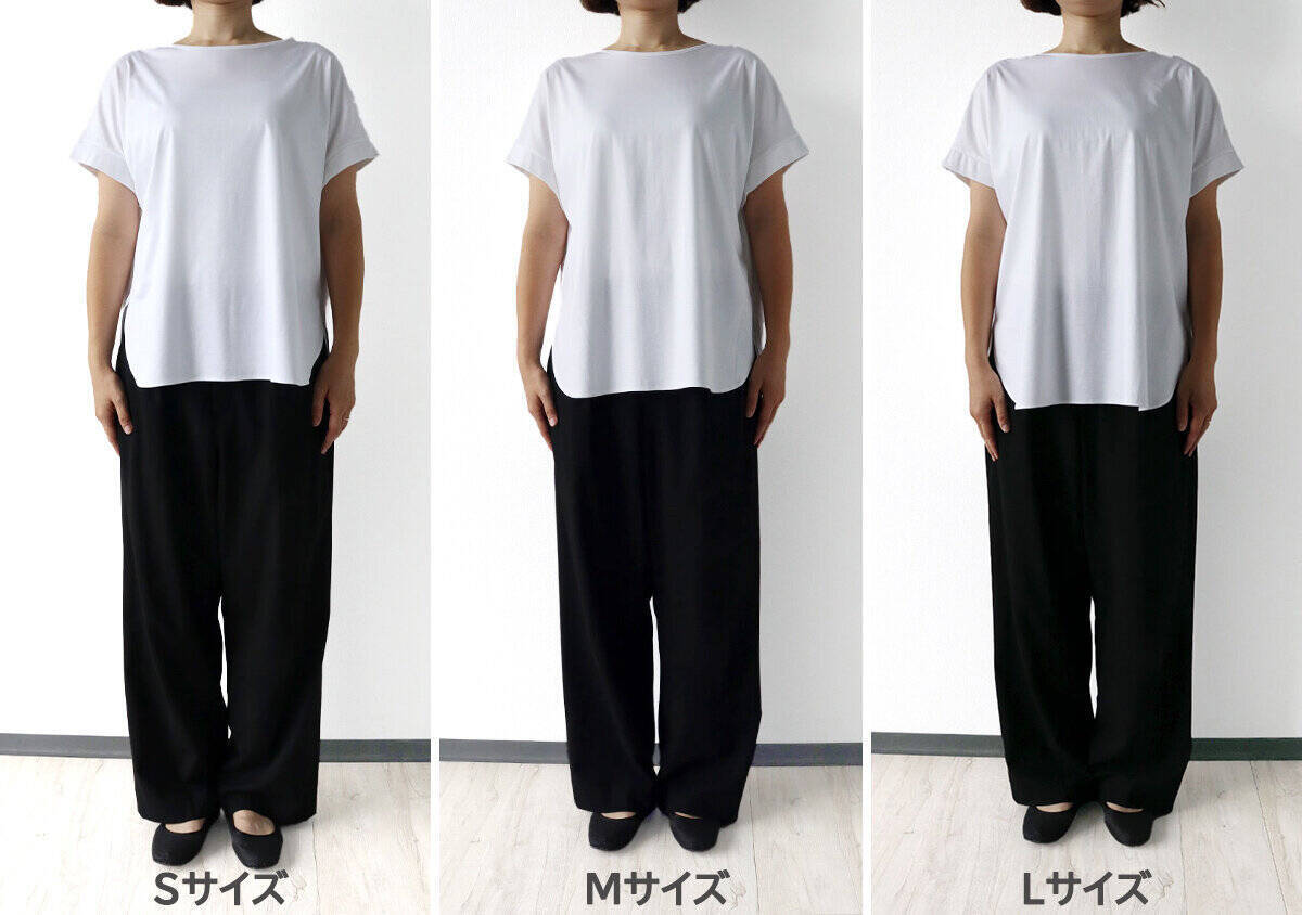 今年買うべき白Tはコレ！サイズで印象が変わる♡PLSTの高見えTシャツS・M・Lを徹底比較