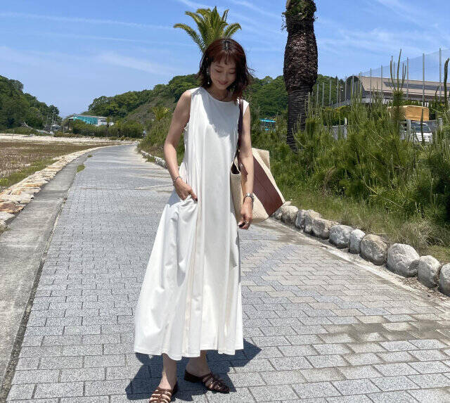 着心地最高～♡ユニクロで今バズリ中！着回しもできちゃう最優秀「夏ワンピ」