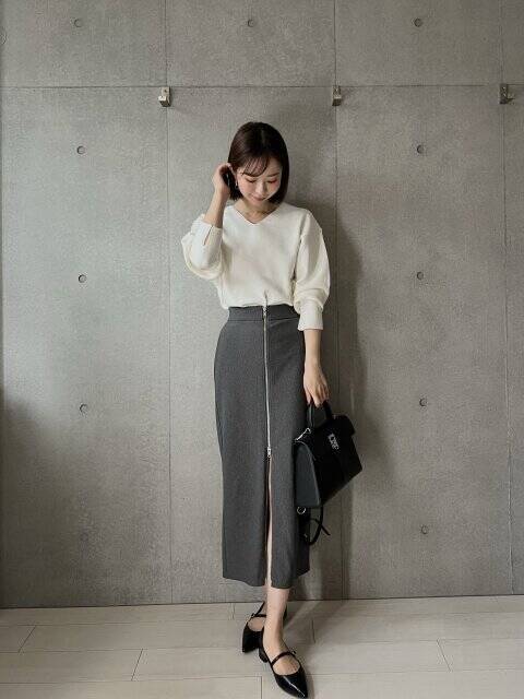 GUで一目惚れしてイロチ買い！はくだけでスタイルアップ♡色っぽタイトスカートコーデ