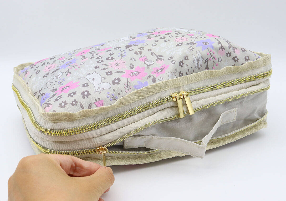 ムーミンの付録が可愛くて実用的！荷物が多い旅行も安心♡たっぷり入ってすっきり圧縮収納ポーチ