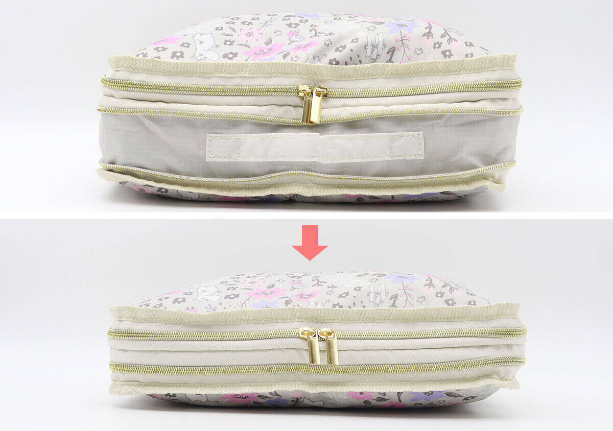 ムーミンの付録が可愛くて実用的！荷物が多い旅行も安心♡たっぷり入ってすっきり圧縮収納ポーチ