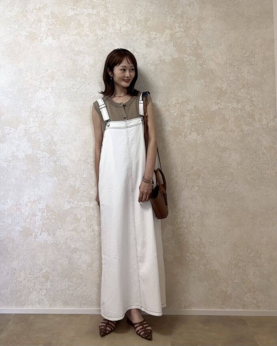 【GU】1枚で決まる「高見えニット」が優秀！腰回りカバーが叶う158cmの正解サイズは？