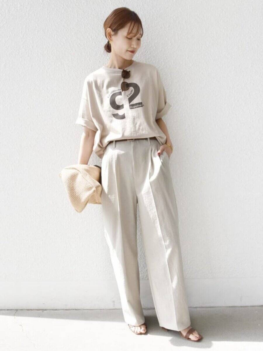 おしゃれな大人はこんなロゴTシャツを選んでる！手抜きに見せず垢抜ける！夏のお手本コーデ5選