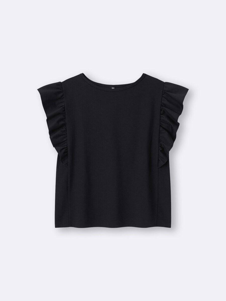 「＃GU夏服」この5着あればいい！可愛くて体型カバーも欲張れる♡大人の高見え黒トップス