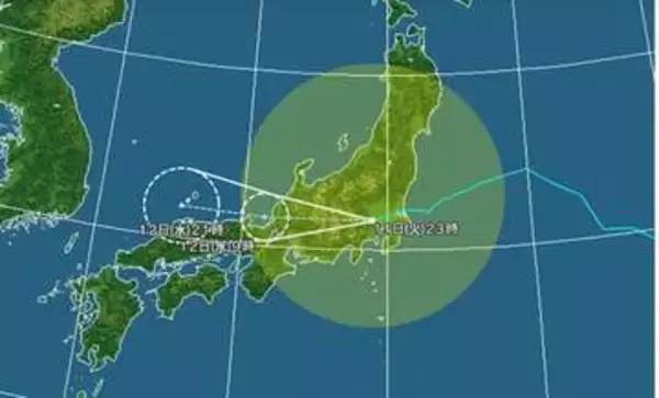 【台風情報】台風15号の進路予想と影響　11日午後11時の実況では所沢市付近、12日午前0時の推定では東京都八王子付近　関東甲信地方では12日昼前にかけて、河川の増水や氾濫に厳重警戒