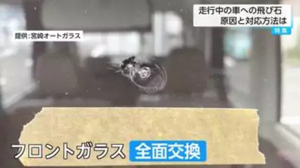【GWの運転注意】フロントガラスの「飛び石」、放置すると修理費30万円に！？