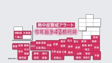 埼玉・熊谷市で40度予想で今年初の「酷暑日」か　熱中症警戒アラートは今年最多42都府県で発表