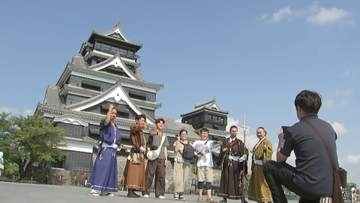 「復興のためにも来て楽しみたい」熊本地震で石垣40カ所崩れた熊本城　発生から17日目…安全確認し一般公開再開