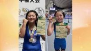 競技歴10カ月で全国制覇、連覇も達成　秋田・潟上市のレスリング道場「追分勲武館」で切磋琢磨する2人の小学生女子選手