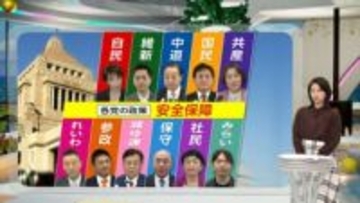 【解説】防衛力強化は？非核三原則は？各党の公約チェック…北朝鮮・中国・ロシアの動向も「安全保障」観に温度差