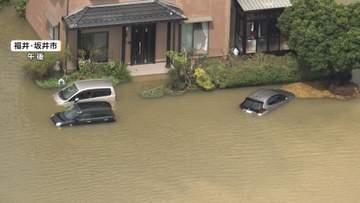 福井に記録的大雨　勝山市や坂井市で床上・床下浸水が数十件　道路冠水も多数発生　土砂災害など厳重警戒
