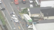 【速報】大型トラック暴走か 車6台に衝突　電柱なぎ倒す 5人ケガ　神奈川･海老名市