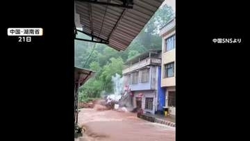 中国悲鳴の豪雨被害　濁流で住宅倒壊　泥水まみれ洪水から脱出　ヨーロッパ襲う熱波で44℃超も「エアコンついてない」　建造物保護などで設置制限