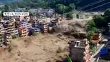 「【映像】ネパール土石流被害の街を現地取材　帰路絶たれた観光客「命からがら逃げた」　衛星画像に「新たなリスク」も二次災害の懸念」の画像1