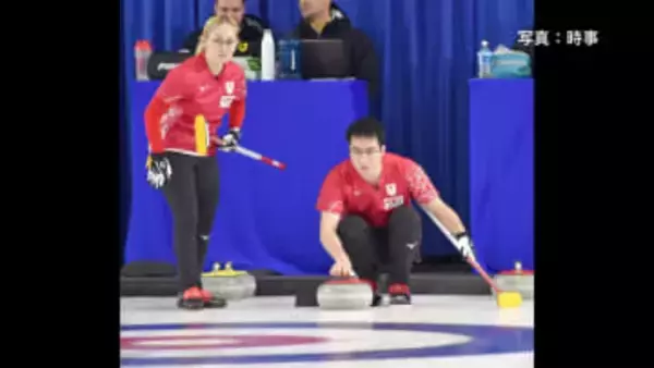 カーリング混合ダブルス　小穴桃里・青木豪ペアがドイツに快勝　オリンピック世界最終予選、通算2勝2敗に