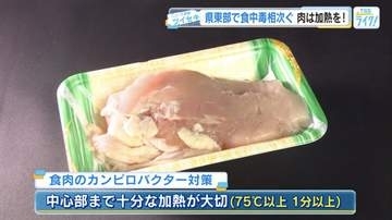 三原・尾道・福山で「カンピロバクター」食中毒相次ぐ　7月だけで少なくとも66人　鶏肉は十分に加熱を【広島発】