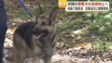 嘱託警察犬・イトくんが火山灰を克服　足跡追及で遺留品発見
