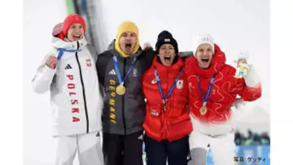 スキージャンプ男子ノーマルヒル　五輪初出場の二階堂蓮が銅メダル　小林陵侑選手は連覇逃す【ミラノ・コルティナ五輪】