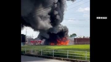 工場敷地内で廃プラスチックが燃える火事　ケガ人なし　栃木市