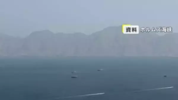 【速報】ホルムズ海峡で貨物船が炎上　何らかの飛翔体が直撃　乗組員が退避中